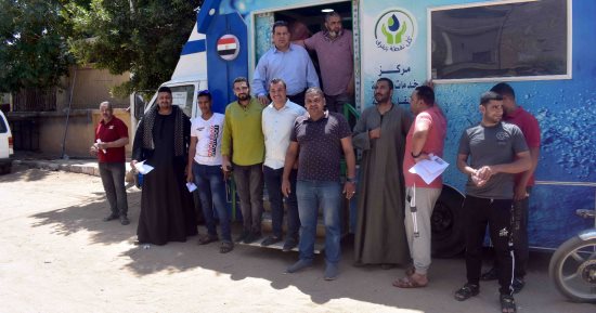 بدء التعاقد على الوصلات المنزلية لمشروع صرف صحى ادفا فى سوهاج