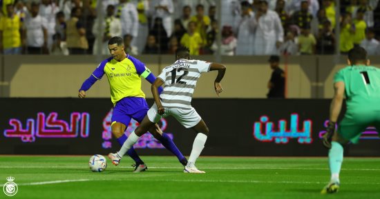 الطائي ضد النصر.. شوط سلبي بمشاركة رونالدو فى الدوري السعودي
