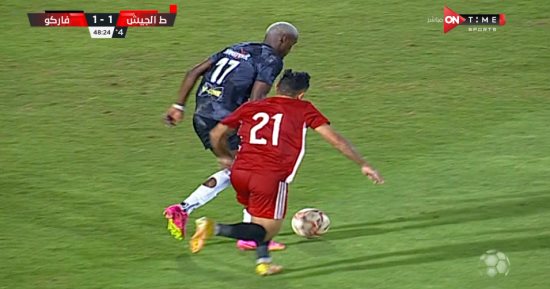 التعادل الإيجابى يحسم الشوط الأول بين طلائع الجيش وفاركو فى الدورى