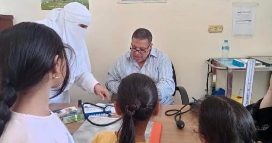 قافلة طبية لأهالى قريتى الأمل والزعفرانة بمدينة رأس غارب