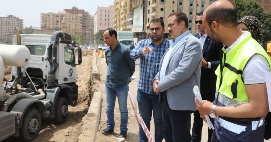 محافظ المنوفية يتفقد حديقة بشاير الخير الجديدة وكوبرى المشاة والممشى الجديد
