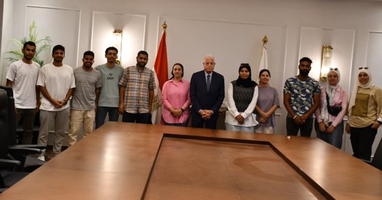 فودة يلتقى طلاب كلية الهندسة بجامعة الملك سلمان الدولية بشرم الشيخ