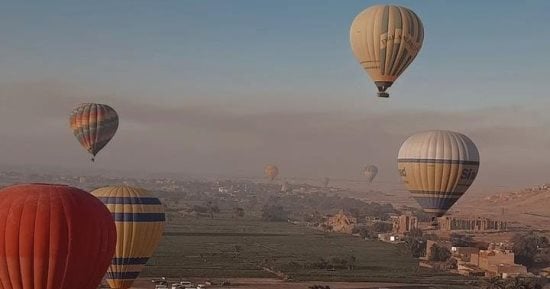 الأقصر تشهد خروج 40 رحلة بالون طائر على متنها 1000 سائح من حول العالم