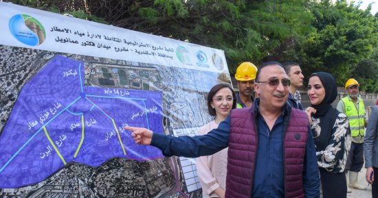 محافظ الإسكندرية: تنفيذ 3 مشروعات جديدة لفصل شبكة مياه الأمطار