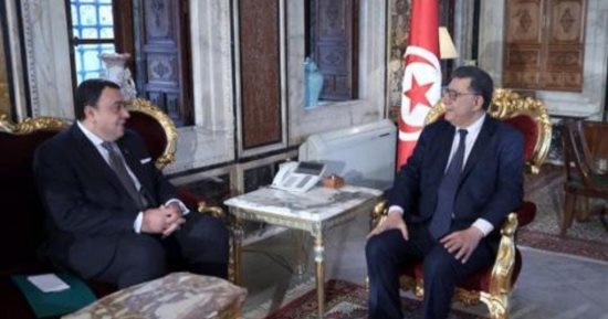سفير مصر فى تونس يلتقى رئيس مجلس نواب الشعب التونسى