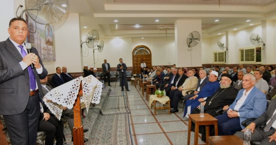 محافظ الدقهلية يشارك في الاحتفال الرسمي بعيد تكريس كنيسة الشهيدة دميانة بالبراري