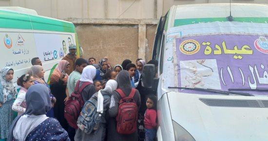 الكشف على 1710 مرضى فى قافلة علاجية بقرية منشأة شومان بالدقهلية