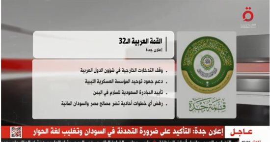 "القاهرة الإخبارية" تعرض تقريرا حول تفاصيل إعلان جدة بالقمة العربية 32