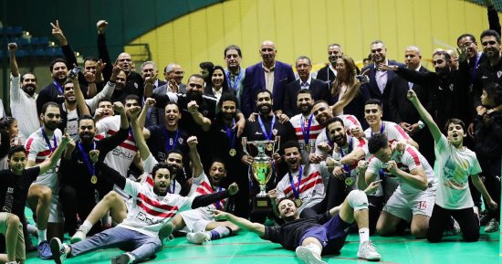 الزمالك يهزم بطل الجزائر فى نصف نهائى البطولة الأفريقية لرجال الطائرة