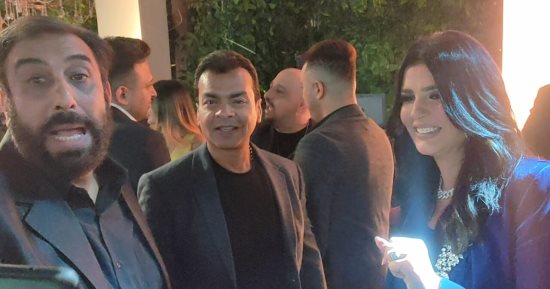 محمد محيى وحسام حسنى ومنى الشاذلى يشاركون حميد الشاعرى فرحته بزفاف ابنته نبيلة