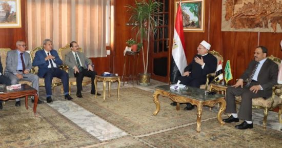 مفتي الجمهورية في رحاب جامعة المنوفية لمناقشة رسالة دكتوراه بكلية الحقوق