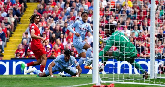 ليفربول ضد أستون فيلا.. الريدز يتأخر بهدف فى الشوط الأول بالدوري الإنجليزي