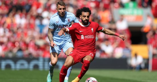 محمد صلاح يصنع فى تعادل ليفربول مع أستون فيلا بالدوري الإنجليزي.. فيديو