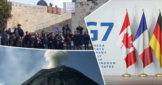 باختصار..أهم الأخبار العربية والعالمية حتى الظهيرة..حكومة إسرائيل تجتمع داخل أنفاق "حائط البراق" بالقدس..مطاران رئيسيان بالمكسيك يعلقان عملياتهما بسبب ثوران بركان..اختتام قمة G7 هيروشيما بعد محادثات مع زيلينسكي