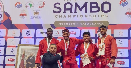 محمد عزاز يتوج بذهبية البطولة الأفريقية للسامبو فى المغرب