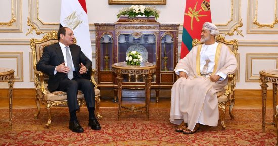 تفاصيل لقاء الرئيس السيسي بسلطان عمان فى قصر القبة.. وزيارة العاصمة الإدارية