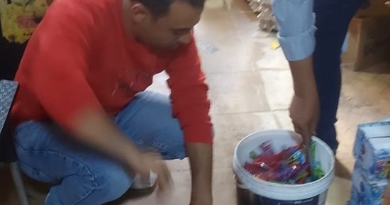 صحة الإسماعيلية تعدم منتجات غذائية منتهية الصلاحية