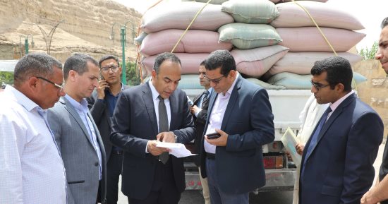 نائب محافظ المنيا يضبط سيارة محملة بـ 12 طن قمح 