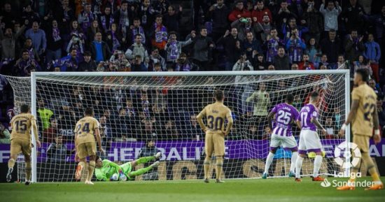 بلد الوليد يضرب برشلونة بهدفين فى الشوط الأول بالدورى الإسبانى.. فيديو