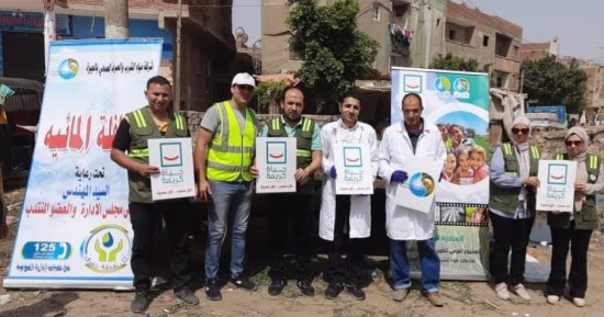 تنظيم أنشطة توعوية وقوافل مائية بقرى "حياة كريمة" فى الصف