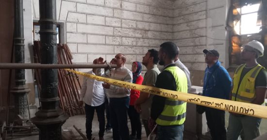 بدء العمل لترميم سراى الحقانية الأثرية بالإسكندرية.. صور