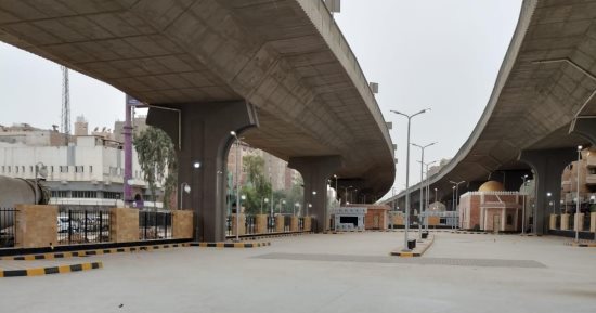 محافظ الجيزة يتفقد مجمع مواقف السرفيس الجديد ضمن مشروع تطوير ترعة المريوطية