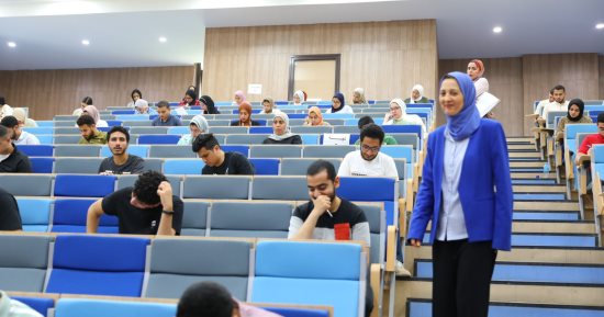 انطلاق مارثون اختبارات نهاية العام بـجامعة المنصورة الجديدة.. صور