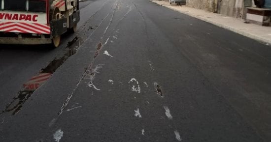 طرق الإسماعيلية: بدء أعمال فرد طبقة الأسفلت بالمحطة الجديدة 