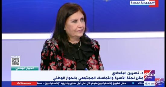 نسرين البغدادى: نراعى داخل الحوار الوطنى المصالح الفضلى للطفل حالة طلاق الأم