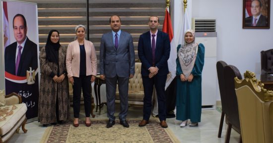 رئيس جامعة العريش يستقبل مديرة فرع ITI التابع لوزارة الاتصالات وتكنولوجيا المعلومات