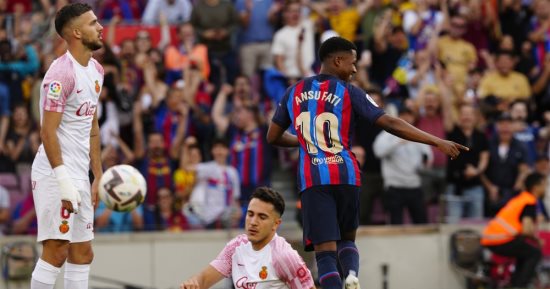 برشلونة يضرب ريال مايوركا بهدفين فى الشوط الأول بالدورى الإسباني