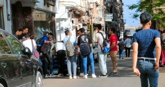 انتظام دخول طلاب الدبلومات الفنية على لجان الإسكندرية لأداء امتحان الفيزياء
