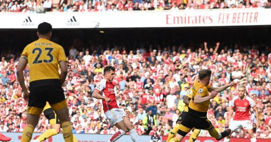 ملخص وأهداف مباراة أرسنال ضد وولفرهامبتون 5-0 في الدوري الإنجليزي