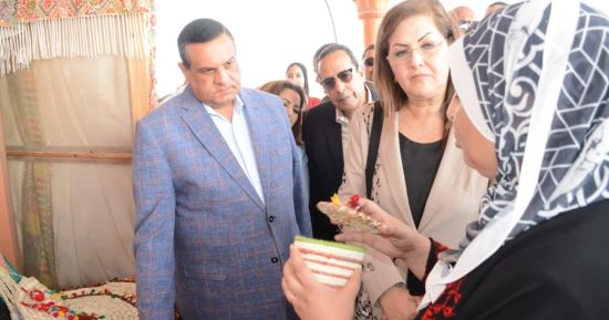 وزير التنمية المحلية يتفقد وحدة صحية ومزرعة ومعرض منتجات حرفية سيناوية