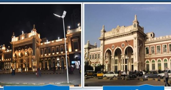 شاهد محطات السكة الحديد قبل وبعد التطوير.. صور