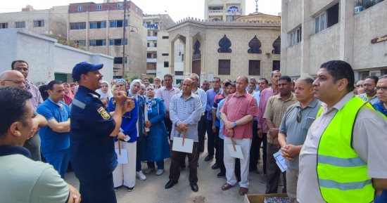 زراعة الغربية تشهد عملية إخلاء المديرية من الموظفين للتدريب على مواجهة الكوارث