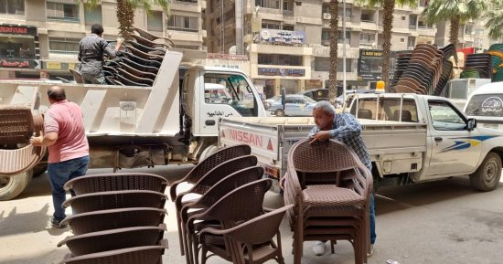 التحفظ على 12 مركبة توك توك مخالفة ورفع 300 حالة إشغال خلال حملة بالطالبية