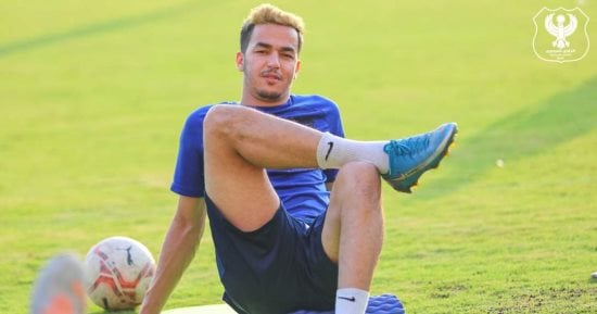 إلياس الجلاصى ينتظم فى مران المصرى بعد العودة من تونس