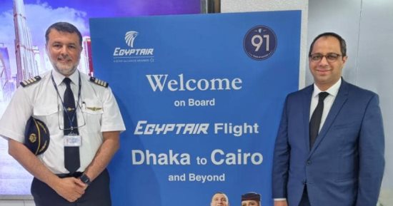 القائم بأعمال سفارة مصر ببنجلاديش يشهد تدشين خط الطيران المباشر بين القاهرة ودكا