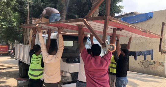 رفع 166 حالة إشغال للباعة الجائلين خلال حملة بمنطقة كوبرى الخشب بالدقى