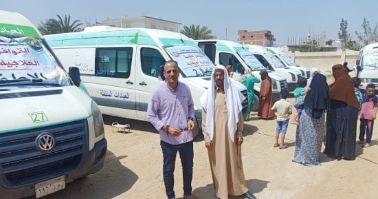 صحة الإسماعيلية توقع الكشف على 1050حالة ضمن قافلة طبية بقرية الشروق في القصاصين