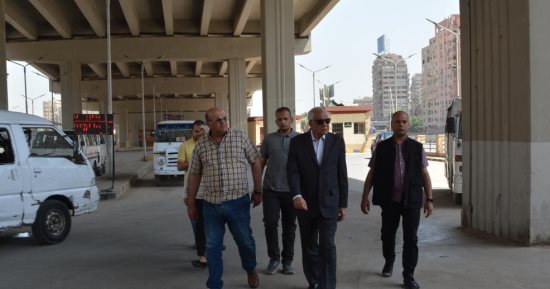 محافظ الجيزة يتفقد أعمال التطوير أسفل مسار محور الفريق كمال عامر