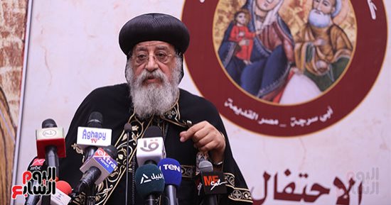 الكنيسة تعلن إصابة البابا تواضروس بالتهاب فى العصب السابع وتأجيل اللقاءات الرعوية