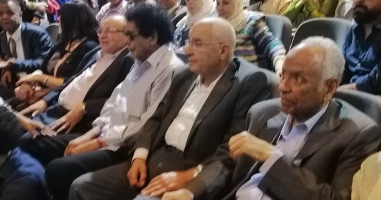 الكينج ومجدي أبو عميرة وأشرف فايق فى احتفالية الأستاذ حسن حامد 