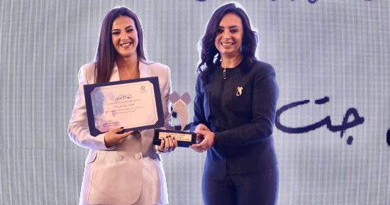 دنيا سمير غانم تشكر المجلس القومى للمرأة على تكريمها عن دورها فى "جت سليمة"