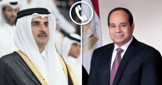 الرئيس السيسى وأمير قطر يطلقان مبادرة مشتركة لدعم وإغاثة الشعب السودانى
