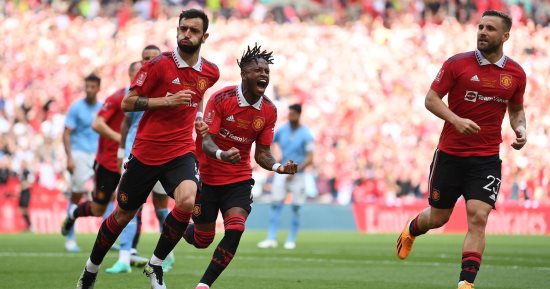 تعادل مان سيتي ومان يونايتد فى شوط مثير بنهائي كأس الاتحاد الإنجليزي