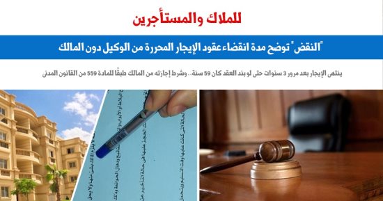 "النقض" تكشف ثغرة فى عقود الإيجار تؤدى للنصب على المستأجرين.. برلماني  