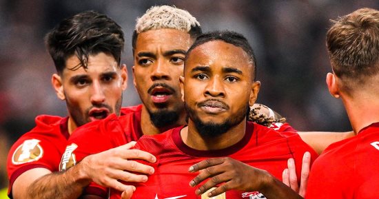 لايبزيج يتوج بكأس ألمانيا للمرة الثانية على التوالى بثنائية ضد فرانكفورت