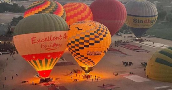 إلغاء تحليق رحلات البالون الطائر فى سماء الأقصر  بسبب تقلبات الطقس